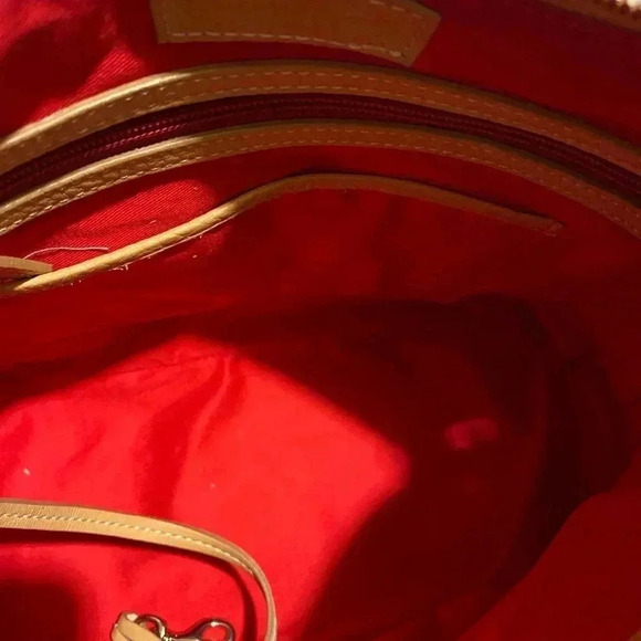 Dooney & Bourke vintage beige canvas satchel bag - Picture 10 of 16